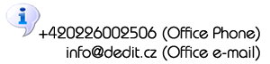 Contact Dedit s.r.o. Contact Dedit s.r.o.